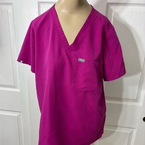 Figs raspberry sorbet catarina one pocket Scrub Top size large